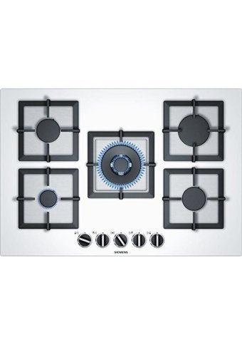 Siemens EP7A2QB20 Beyaz Cam 5 Gözlü Wok Gözlü Gazlı Ankastre Ocak