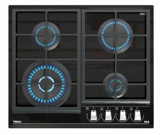 Teka GZC 64320 XBN Siyah Cam 4 Gözlü Wok Gözlü Gazlı Ankastre Ocak
