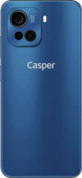 Casper Via F30 128 Gb Hafıza 4 Gb Ram 6.5 İnç 50 MP Ips Lcd Ekran Android Akıllı Cep Telefonu Mavi