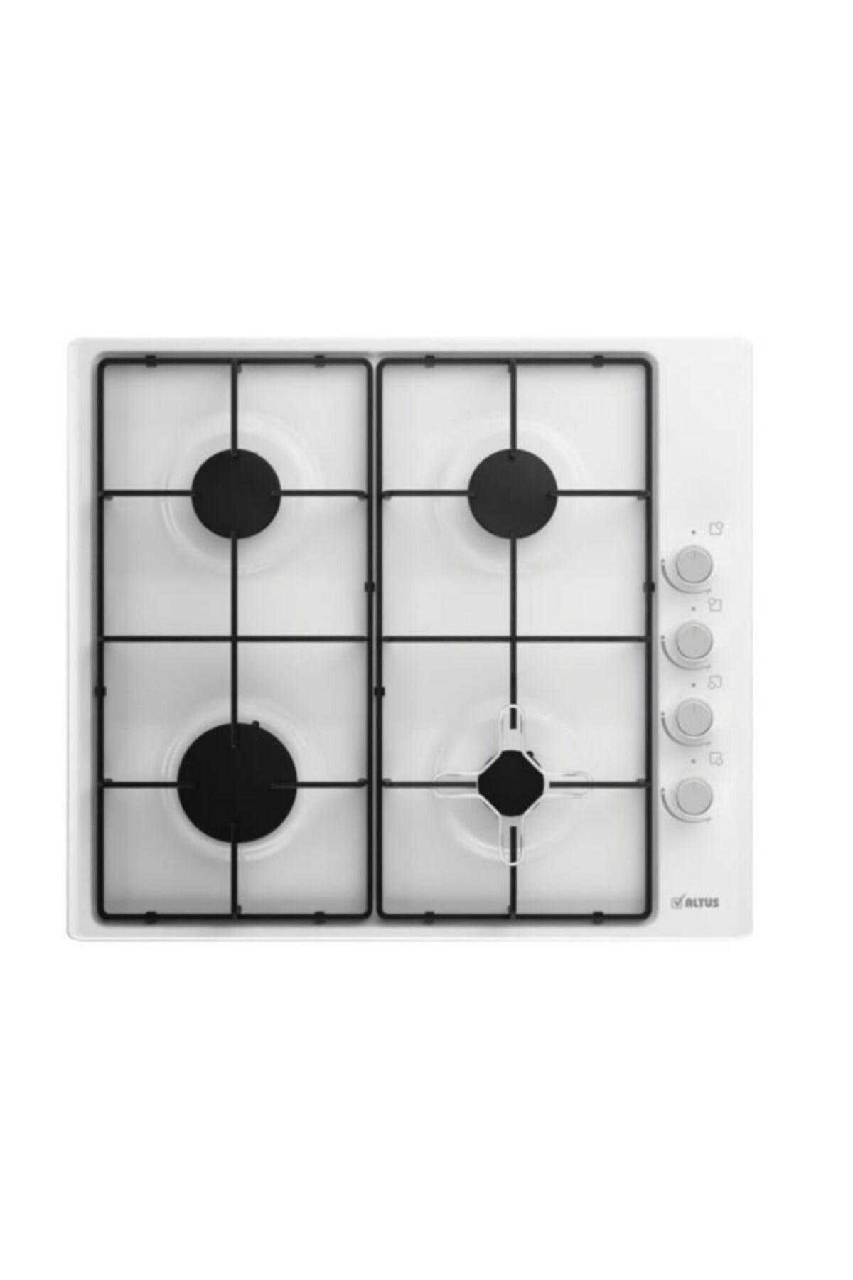 Altus Ala 182 W Metal 4 Gözlü Gazlı Ankastre Beyaz Ocak