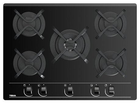 Teka GBC 75030 KBN Siyah Cam 5 Gözlü Wok Gözlü Gazlı Ankastre Ocak