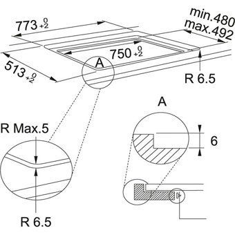 Franke FMY 808 Siyah Cam 8 Gözlü İndüksiyon Ankastre Ocak