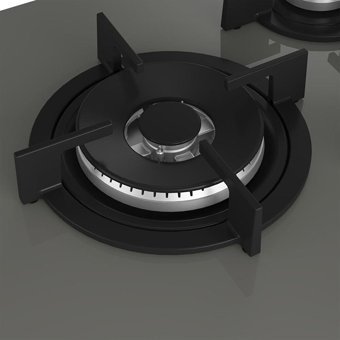 Arçelik OCD T 752-1 DWKG Gri Cam 5 Gözlü Wok Gözlü Gazlı Ankastre Ocak
