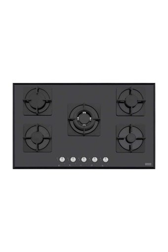 Franke FHNS 905 4G TC BKC Siyah Cam 5 Gözlü Wok Gözlü Gazlı Ankastre Ocak