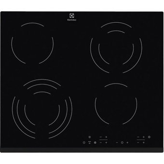 Electrolux EHF6343FOK Siyah Cam 4 Gözlü Elektrikli Ankastre Ocak