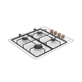 Arçelik OMD 710 RB Metal 4 Gözlü Gazlı Ankastre Beyaz Ocak