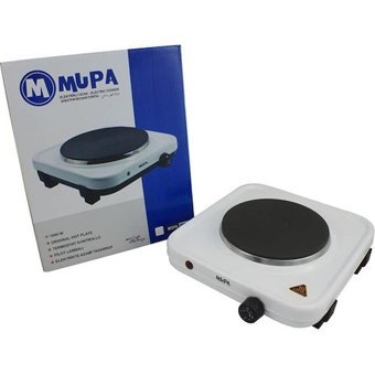 Mupa Metal 1 Gözlü Elektrikli Solo Beyaz Ocak