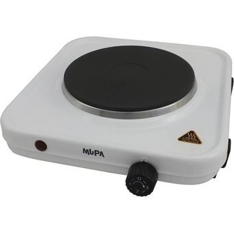 Mupa Metal 1 Gözlü Elektrikli Solo Beyaz Ocak