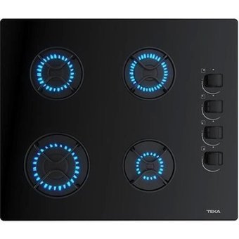 Teka GBE 64002 KBC Siyah Cam 4 Gözlü Gazlı Ankastre Ocak