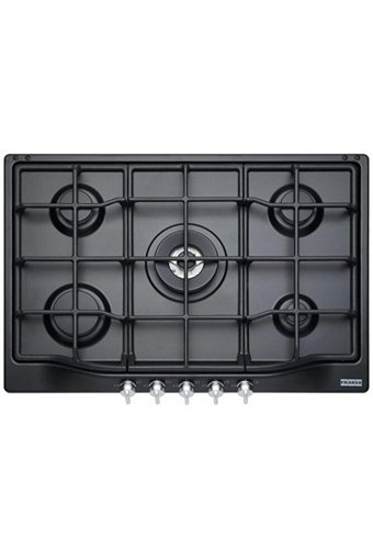 Franke FHTL 755 4g Tc Bt C Emaye 5 Gözlü Wok Gözlü Gazlı Ankastre Siyah Ocak