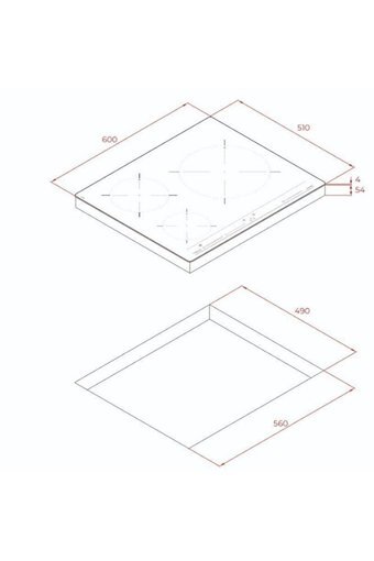 Teka IBC 63002 Seramik 3 Gözlü İndüksiyon Ankastre Siyah Ocak