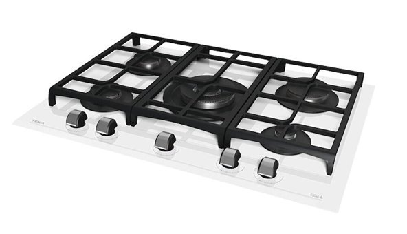 Teka GZC 75330 XBC WH Beyaz Cam 5 Gözlü Wok Gözlü Doğalgazlı Ankastre Ocak