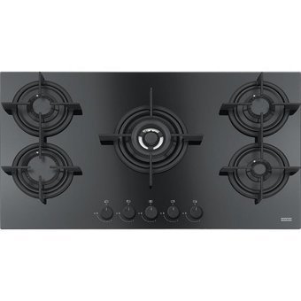 Franke FHCR 905 Siyah Cam 5 Gözlü Gazlı Ankastre Ocak