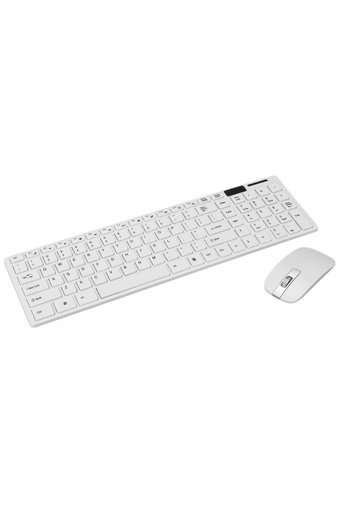 Yusoft Beyaz Kablosuz Klavye Mouse Seti