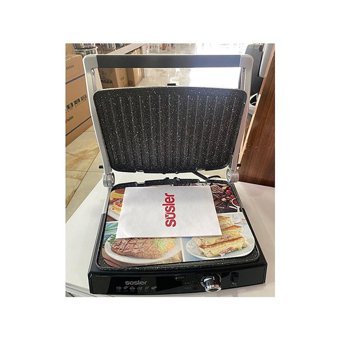 Süsler STM-4010 6 Dilim Granit Çıkarılabilir Plaka 1600 W Izgara Siyah Tost Makinesi