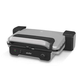 Simfer 6 Dilim Alüminyum Çıkarılabilir Plaka 1800 W Gri Tost Makinesi