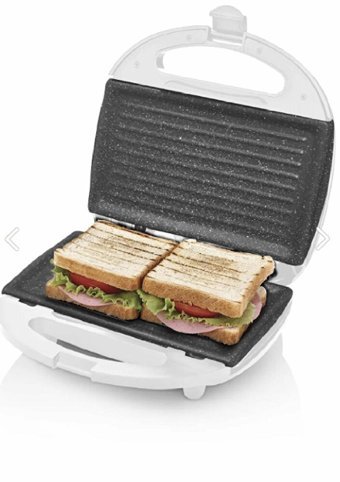 Sinbo 2 Dilim Döküm 750 W Beyaz Tost Makinesi