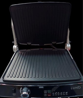 Luno LT39006B01 4 Dilim Teflon Çıkarılabilir Plaka 2000 W Izgara Antrasit Tost Makinesi