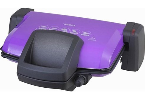 Regal RI 1000 M 6 Dilim Granit Çıkarılabilir Plaka 1800 W Izgara Mor Tost Makinesi