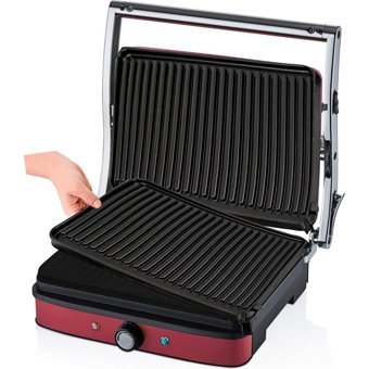 Bernardo BRND-031 6 Dilim Döküm Çıkarılabilir Plaka 2000 W Kırmızı Tost Makinesi