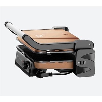 Gazella 6 Dilim Granit Çıkarılabilir Plaka 2400 W Izgara Rose Gold Tost Makinesi
