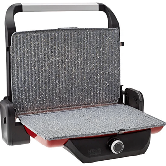 Karaca Gastro Classic 6 Dilim Döküm Çıkarılabilir Plaka 2000 W Izgara Kırmızı Tost Makinesi