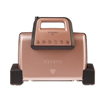 Karaca 6 Dilim Granit Çıkarılabilir Plaka 2000 W Izgara Pembe Tost Makinesi