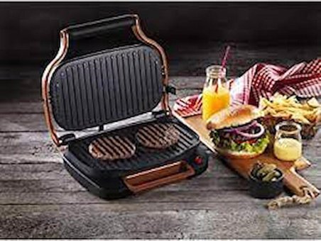 Aksu 4 Dilim Granit 1300 W Izgara Antrasit Tost Makinesi