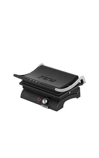 Feris 12 Dilim Döküm 1800 W Izgara Siyah Tost Makinesi