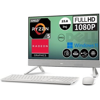 Dell Inspiron 24 5415 I5415AIO3602WP09 AMD Radeon Graphics AMD Ryzen 5 5625U 32 GB Ram DDR4 256 GB SSD 23.8 inç Full HD Windows 11 Pro All in One Bilgisayar