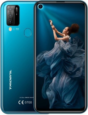 Trident A23 Max 64 Gb Hafıza 4 Gb Ram 6.53 İnç 16 MP Android Akıllı Cep Telefonu Mavi