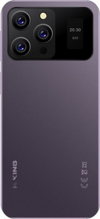Hiking A42 128 Gb Hafıza 6 Gb Ram 6.52 İnç 48 MP Ips Lcd Ekran Android Akıllı Cep Telefonu Mor