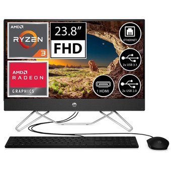 HP 6G256EA AMD Radeon Graphics AMD Ryzen 5 5300U 8 GB Ram DDR4 256 GB SSD 23.8 inç Full HD FreeDos All in One Bilgisayar