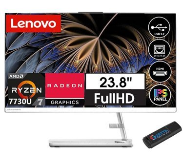 Lenovo IdeaCentre AIO 3 BF0G100TMTX10 AMD Radeon Graphics AMD Ryzen 7 7730U 32 GB Ram DDR4 512 GB SSD 23.8 inç Full HD FreeDos All in One Bilgisayar