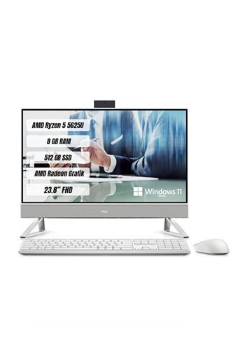 Dell Inspiron 5415 AMD Radeon Graphics AMD Ryzen 5 5625U 8 GB Ram DDR4 512 GB SSD 23.8 inç Full HD Windows 11 Home All in One Bilgisayar