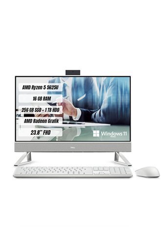 Dell Inspiron 5415 AMD Radeon Graphics AMD Ryzen 5 5625U 16 GB Ram DDR4 1 TB SSD 23.8 inç Full HD Windows 11 Home All in One Bilgisayar