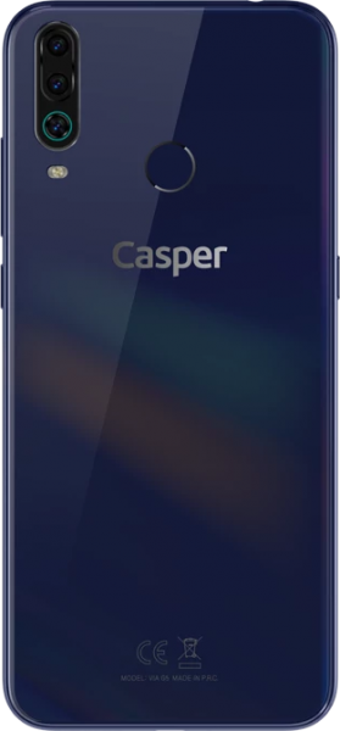 Casper Via G5 64 Gb Hafıza 3 Gb Ram 6.52 İnç 13 MP Ips Lcd Ekran Android Akıllı Cep Telefonu Mavi