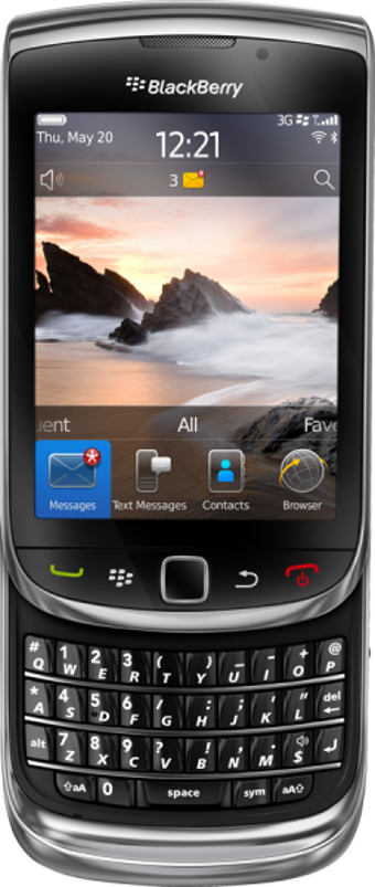 Blackberry Torch 9800 4 Gb Hafıza 512 Mb Ram 3.2 İnç 5 MP Tft Lcd Ekran Blackberry Os Tuşlu Cep Telefonu Siyah