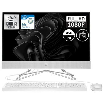 HP 5W7P0ESWF10 Intel UHD Graphics Intel Core i3 1215U 32 GB Ram DDR4 512 GB SSD 21.5 inç Full HD FreeDos All in One Bilgisayar
