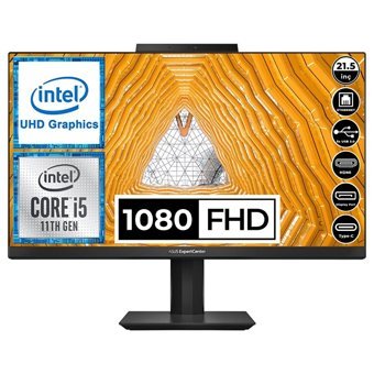 Asus E5202WHAK-BA025M Intel UHD Graphics Intel Core i5 11500B 8 GB Ram DDR4 256 GB SSD 21.5 inç Full HD FreeDos All in One Bilgisayar