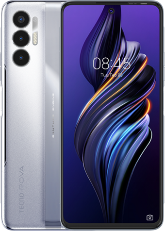 Tecno Pova 3 (Lf7N) 128 Gb Hafıza 6 Gb Ram 6.9 İnç 50 MP Çift Hatlı Ips Lcd Ekran Android Akıllı Cep Telefonu Gümüş