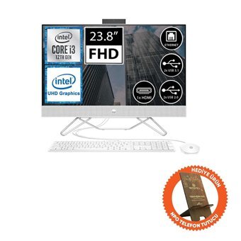 HP Pro 240 G9 6D382EA04 Intel UHD Graphics Intel Core i3 1215U 16 GB Ram DDR4 512 GB SSD 23.8 inç Full HD FreeDos All in One Bilgisayar