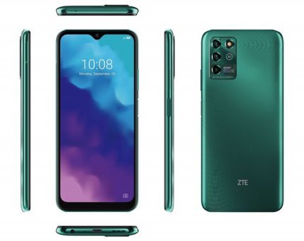 Zte Blade V30 Vita 128 Gb Hafıza 4 Gb Ram 6.82 İnç 48 MP Ips Lcd Ekran Android Akıllı Cep Telefonu Yeşil