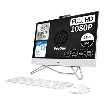HP 6D386EAWP07 Intel Iris Xe Graphics Intel Core i7 1255U 32 GB Ram DDR4 512 GB SSD 23.8 inç Full HD Windows 11 Pro All in One Bilgisayar