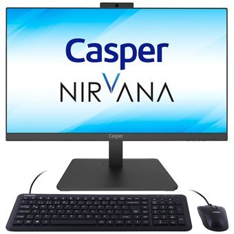 Casper Nirvana A60.1115-4C00E Intel Iris Xe Graphics Intel Core i3 1115G4 4 GB Ram DDR4 120 GB SSD 23.8 inç Full HD Windows 11 All in One Bilgisayar