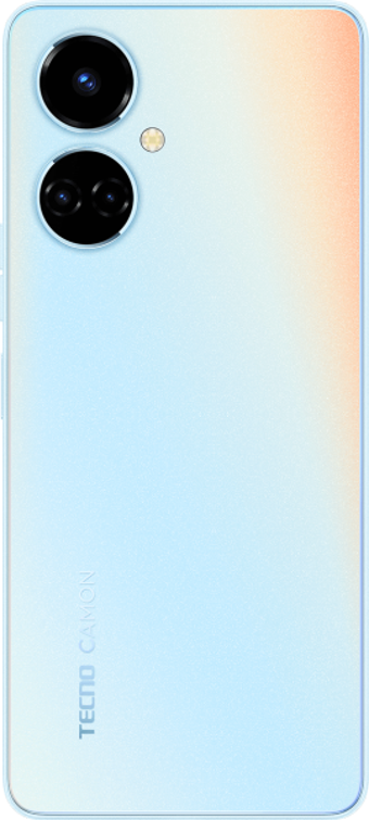 Tecno Camon 19 (Cı6N) 128 Gb Hafıza 6 Gb Ram 6.8 İnç 64 MP Ips Lcd Ekran Android Akıllı Cep Telefonu Mavi