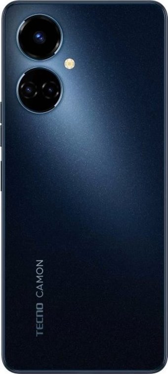 Tecno Camon 19 (Cı6N) 128 Gb Hafıza 6 Gb Ram 6.8 İnç 64 MP Ips Lcd Ekran Android Akıllı Cep Telefonu Mavi
