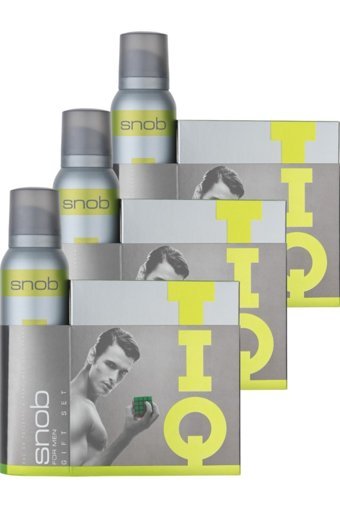 Snob Erkek Parfüm IQ Edt 100 ml + Perfumed Deodorant 150ml 3 Set