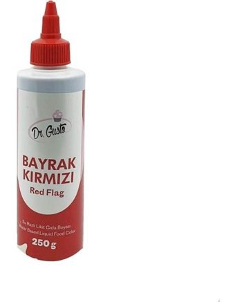 Dr. Gusto Su Bazlı Gıda Boyası - Bayrak Kırmızı