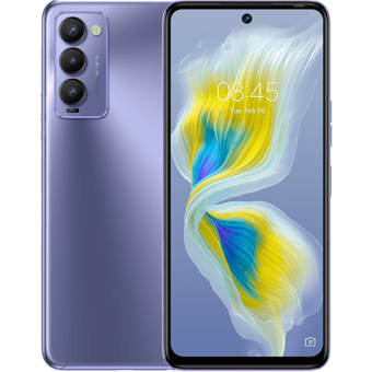 Tecno Camon 18P (Ch7N) 128 Gb Hafıza 8 Gb Ram 6.8 İnç 48 MP Çift Hatlı Ips Lcd Ekran Android Akıllı Cep Telefonu Mor